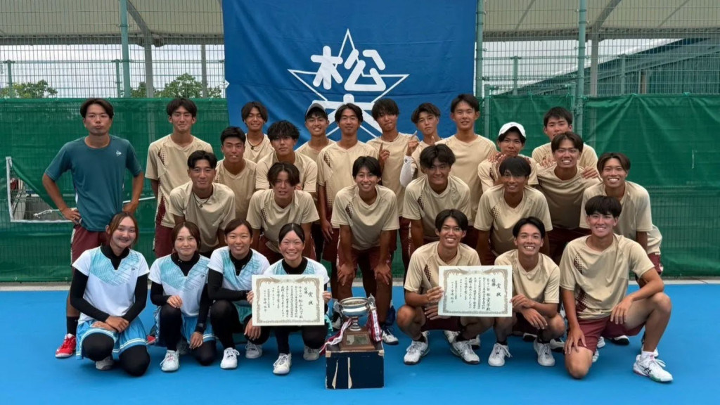 Matsuyama men and women win Chugoku-Shikoku regional tennis crowns